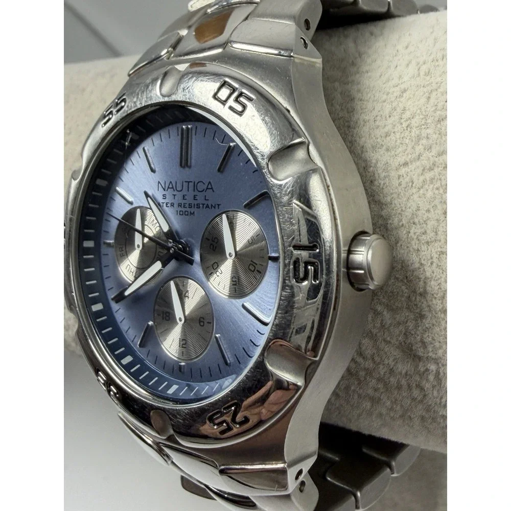 Nautica N10075 New Battery Mens Watch 39MM 7.25